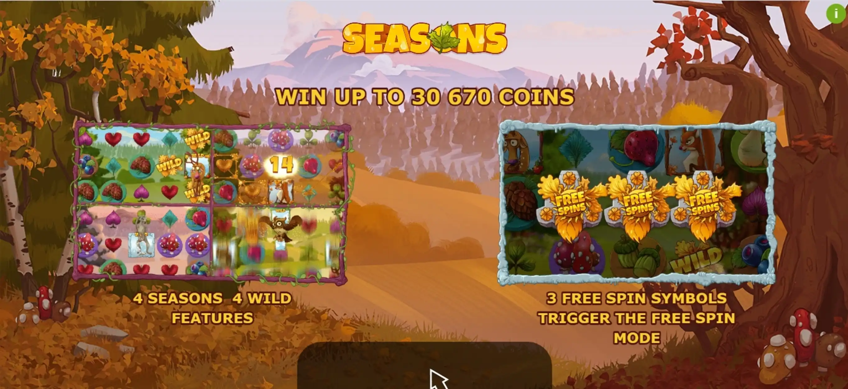 Play Seasons Free Casino Slot Game by Yggdrasil Gaming