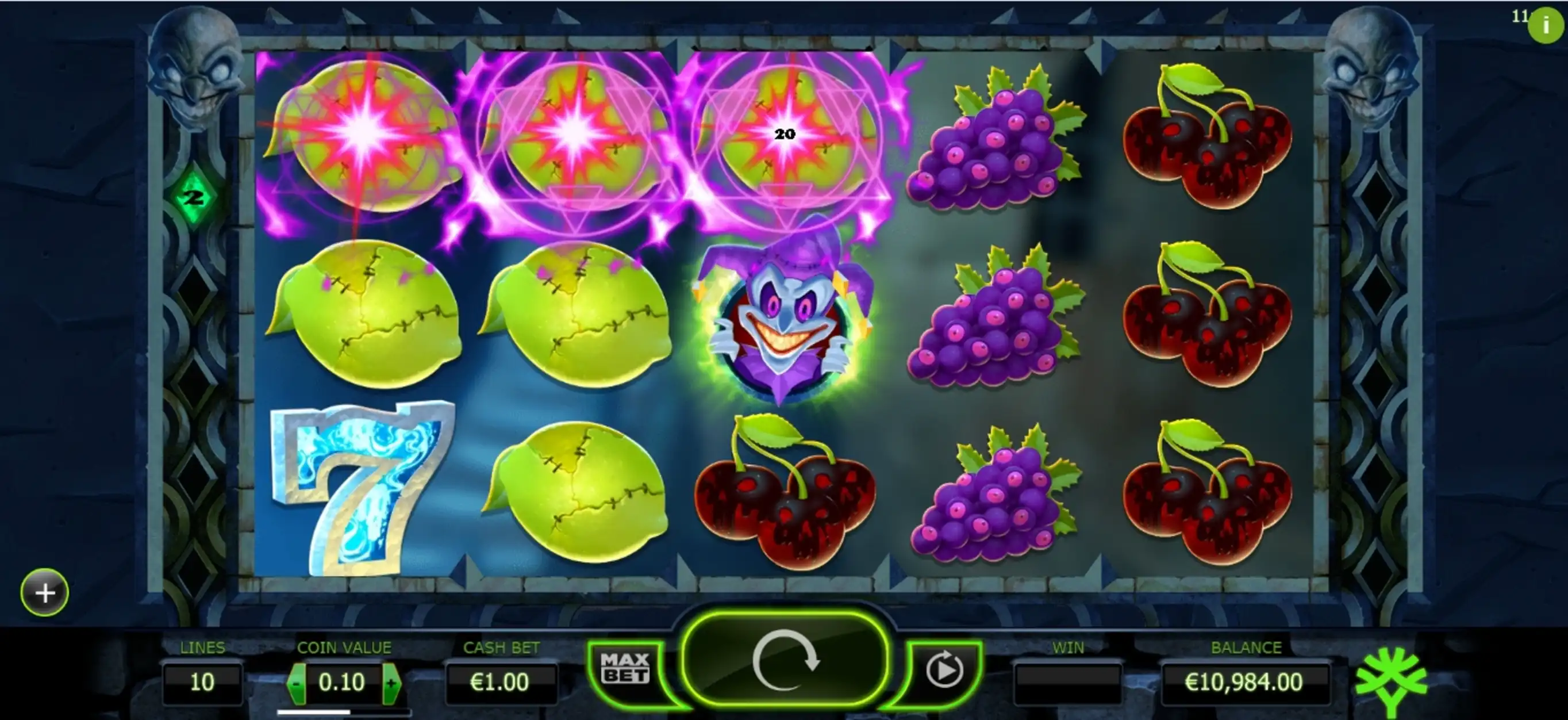 Win Money in The Dark Joker Rizes Free Slot Game by Yggdrasil Gaming