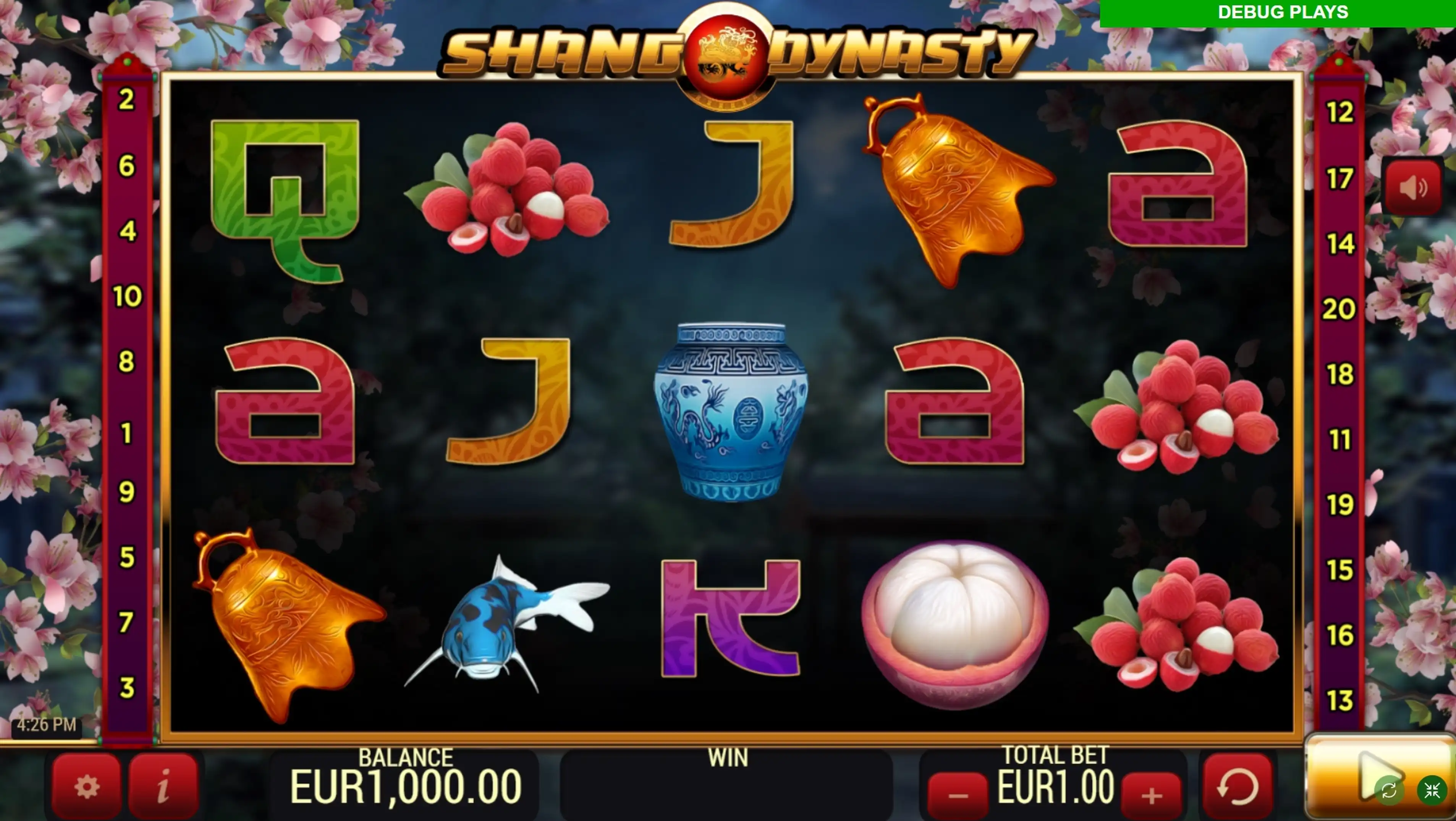 Reels in Shang Dynasty Slot Game by YoloPlay